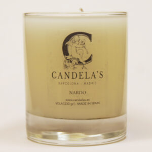 Vela aromática olor a nardo personalizada