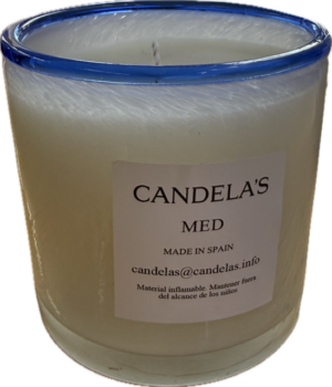 Vela aromática olor a med personalizada.